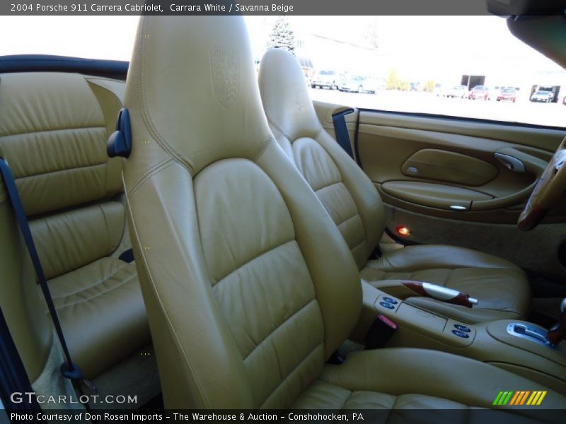 Carrara White / Savanna Beige 2004 Porsche 911 Carrera Cabriolet