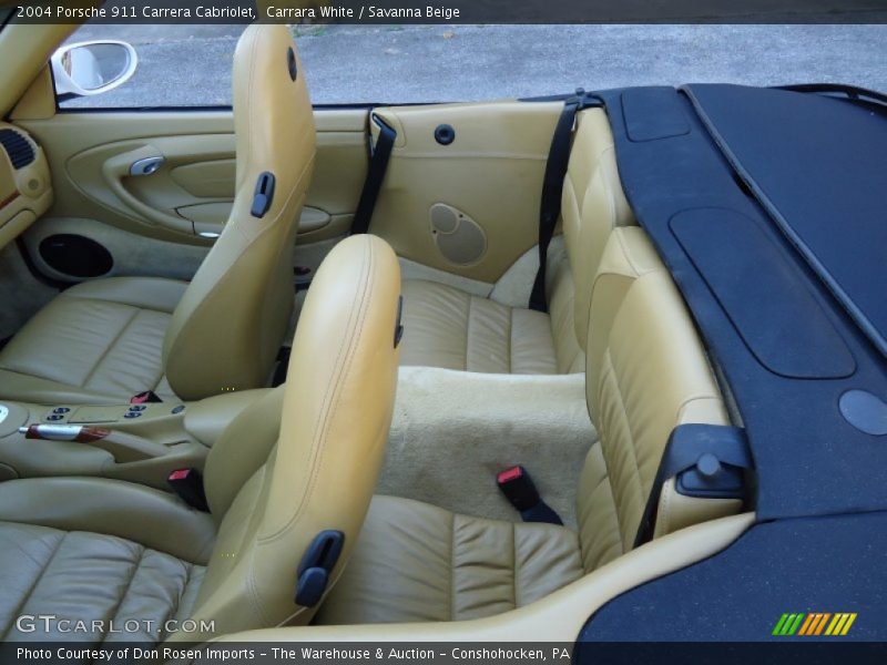 Carrara White / Savanna Beige 2004 Porsche 911 Carrera Cabriolet
