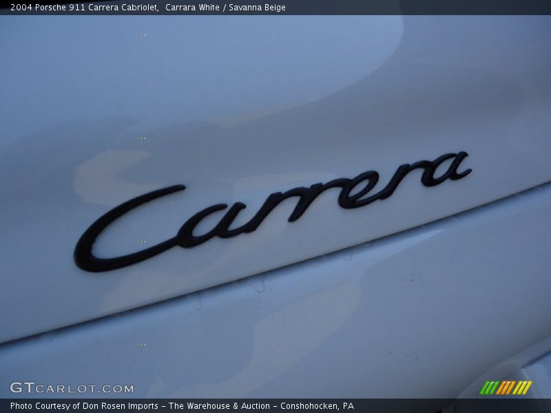 Carrara White / Savanna Beige 2004 Porsche 911 Carrera Cabriolet
