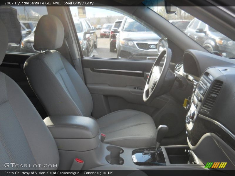 Steel Gray / Gray 2007 Hyundai Santa Fe GLS 4WD