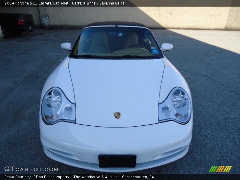Carrara White / Savanna Beige 2004 Porsche 911 Carrera Cabriolet