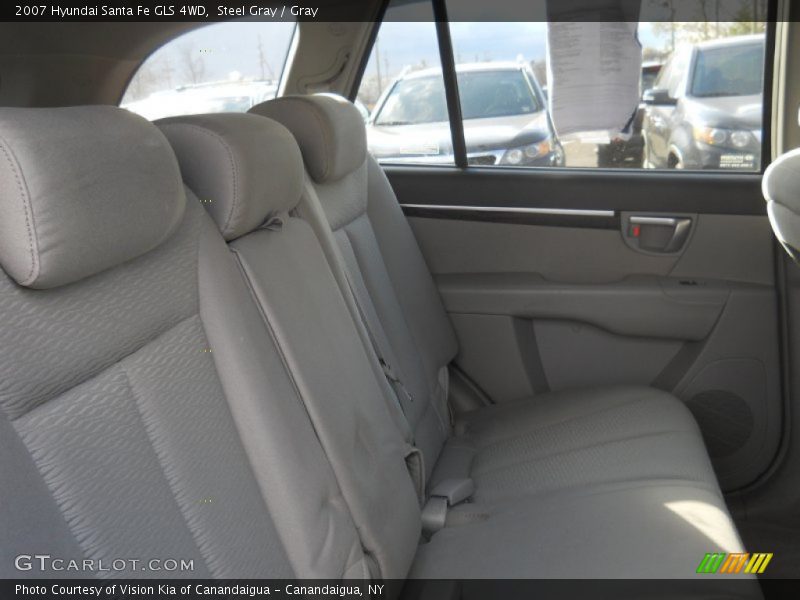 Steel Gray / Gray 2007 Hyundai Santa Fe GLS 4WD
