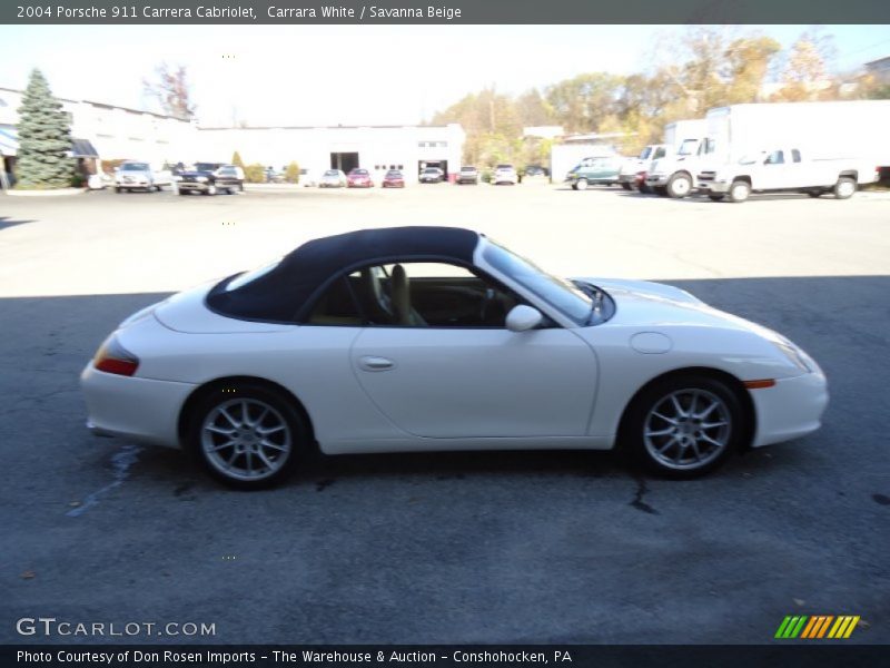 Carrara White / Savanna Beige 2004 Porsche 911 Carrera Cabriolet
