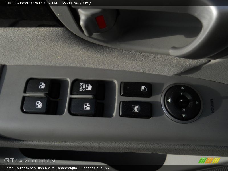 Steel Gray / Gray 2007 Hyundai Santa Fe GLS 4WD