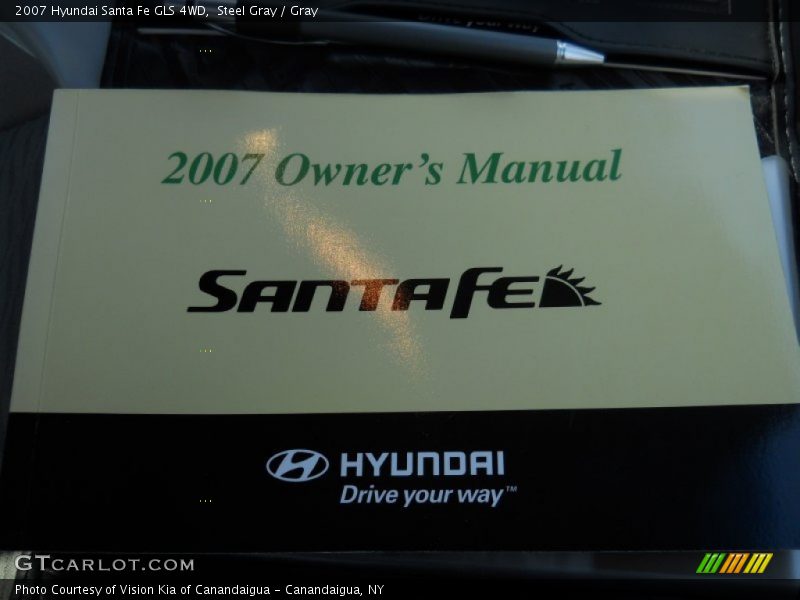Steel Gray / Gray 2007 Hyundai Santa Fe GLS 4WD