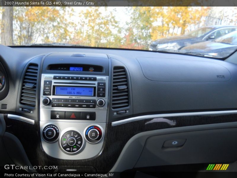 Steel Gray / Gray 2007 Hyundai Santa Fe GLS 4WD