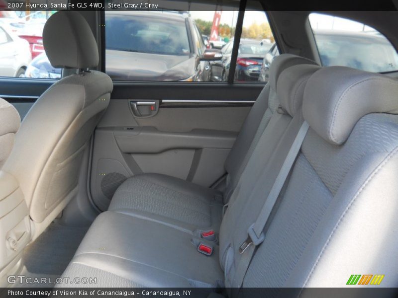 Steel Gray / Gray 2007 Hyundai Santa Fe GLS 4WD