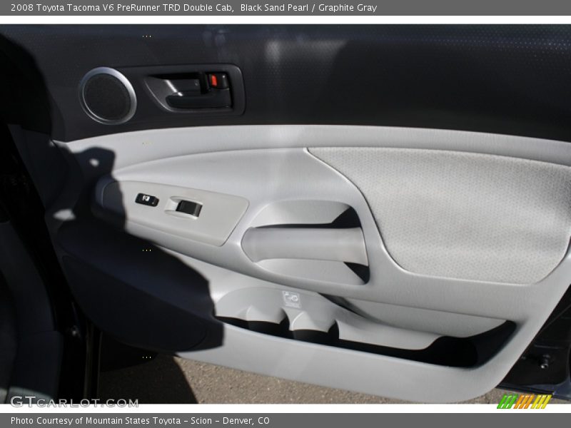 Black Sand Pearl / Graphite Gray 2008 Toyota Tacoma V6 PreRunner TRD Double Cab