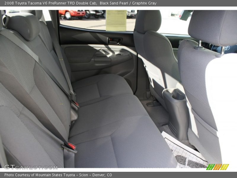 Black Sand Pearl / Graphite Gray 2008 Toyota Tacoma V6 PreRunner TRD Double Cab