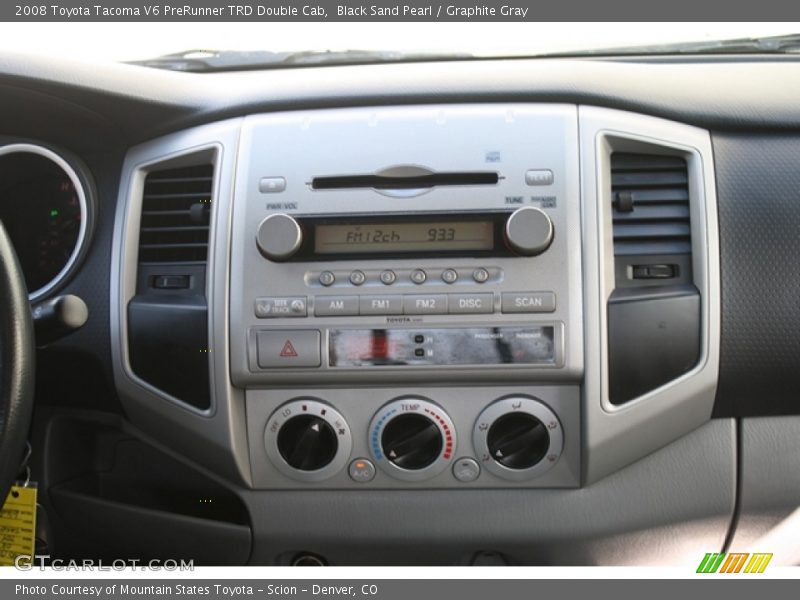 Black Sand Pearl / Graphite Gray 2008 Toyota Tacoma V6 PreRunner TRD Double Cab