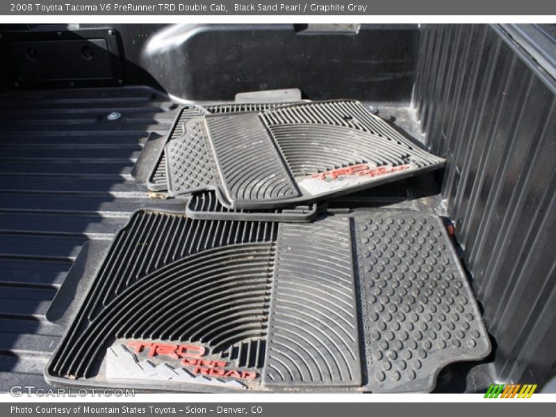 Black Sand Pearl / Graphite Gray 2008 Toyota Tacoma V6 PreRunner TRD Double Cab