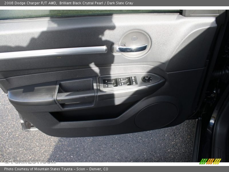 Brilliant Black Crystal Pearl / Dark Slate Gray 2008 Dodge Charger R/T AWD