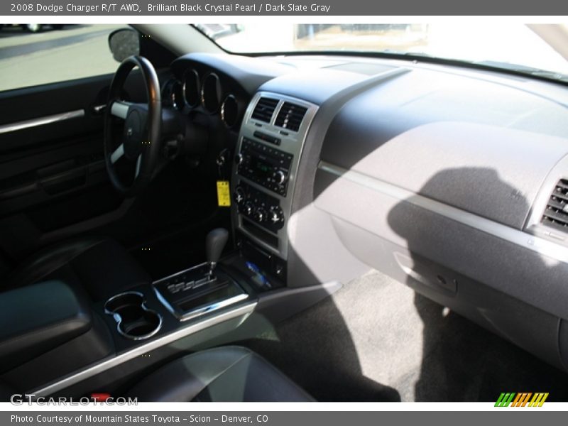 Brilliant Black Crystal Pearl / Dark Slate Gray 2008 Dodge Charger R/T AWD