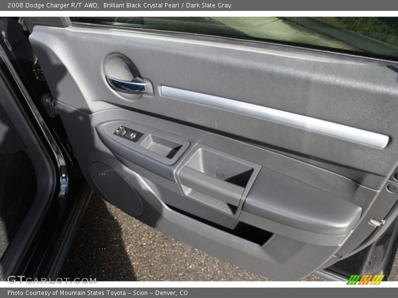 Brilliant Black Crystal Pearl / Dark Slate Gray 2008 Dodge Charger R/T AWD