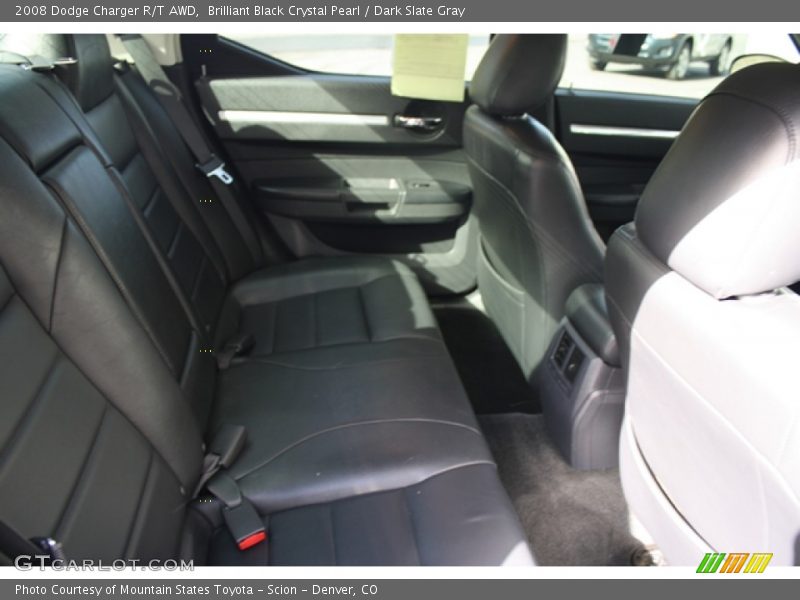 Brilliant Black Crystal Pearl / Dark Slate Gray 2008 Dodge Charger R/T AWD