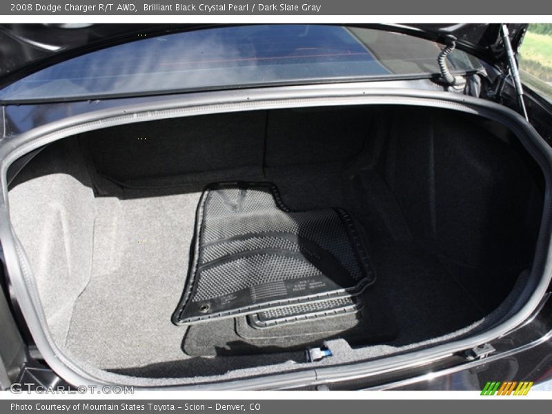 Brilliant Black Crystal Pearl / Dark Slate Gray 2008 Dodge Charger R/T AWD