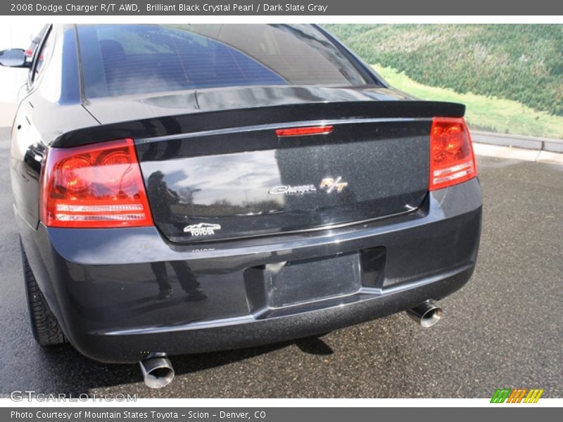 Brilliant Black Crystal Pearl / Dark Slate Gray 2008 Dodge Charger R/T AWD