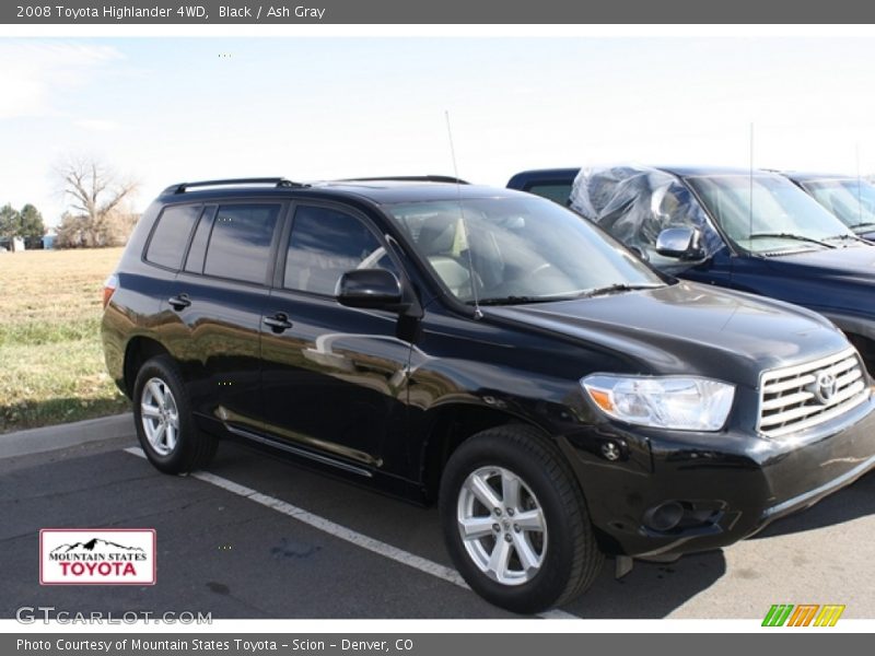Black / Ash Gray 2008 Toyota Highlander 4WD