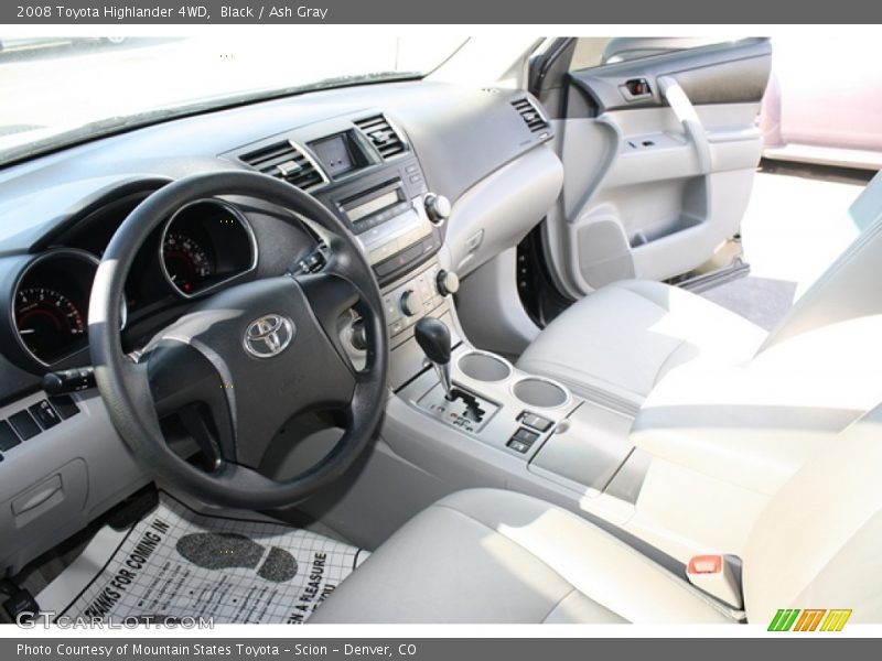 Black / Ash Gray 2008 Toyota Highlander 4WD