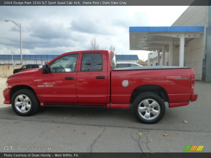 Flame Red / Dark Slate Gray 2004 Dodge Ram 1500 SLT Sport Quad Cab 4x4