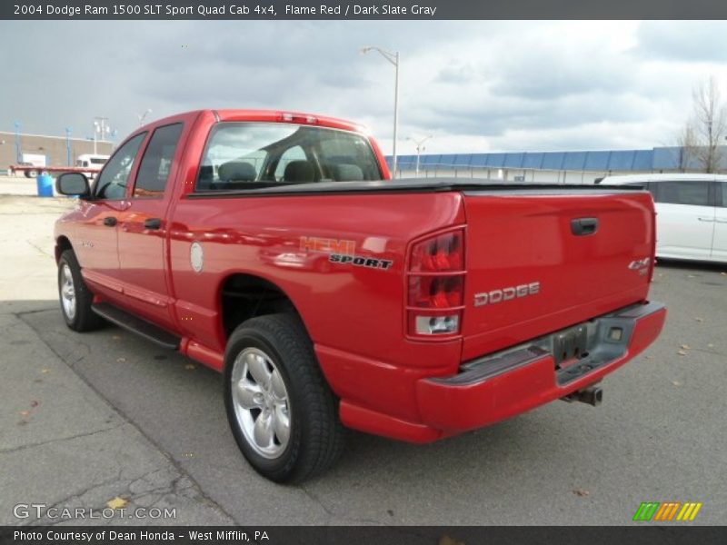 Flame Red / Dark Slate Gray 2004 Dodge Ram 1500 SLT Sport Quad Cab 4x4