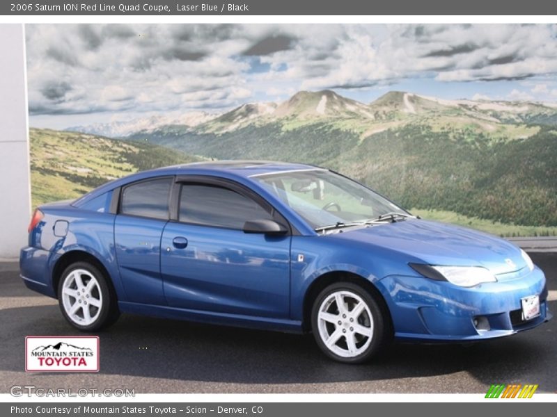 Laser Blue / Black 2006 Saturn ION Red Line Quad Coupe