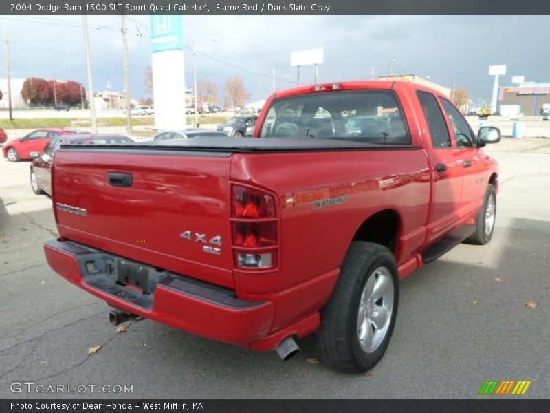 Flame Red / Dark Slate Gray 2004 Dodge Ram 1500 SLT Sport Quad Cab 4x4