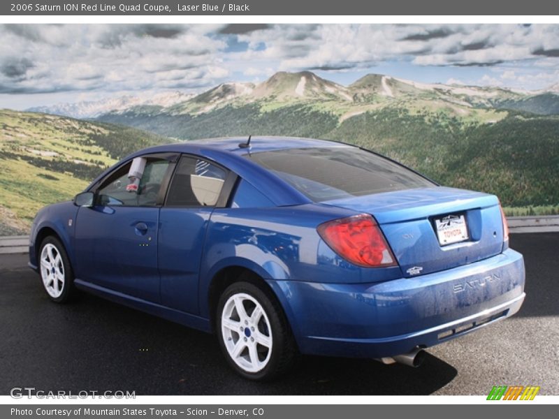 Laser Blue / Black 2006 Saturn ION Red Line Quad Coupe