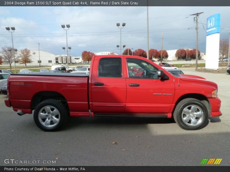 Flame Red / Dark Slate Gray 2004 Dodge Ram 1500 SLT Sport Quad Cab 4x4