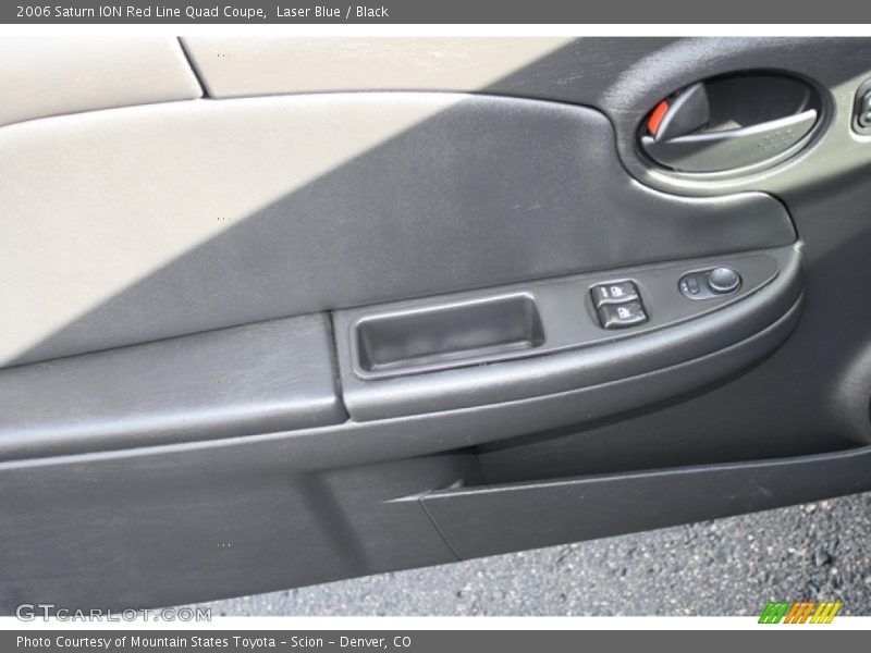 Laser Blue / Black 2006 Saturn ION Red Line Quad Coupe