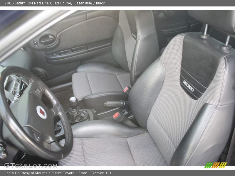 Laser Blue / Black 2006 Saturn ION Red Line Quad Coupe