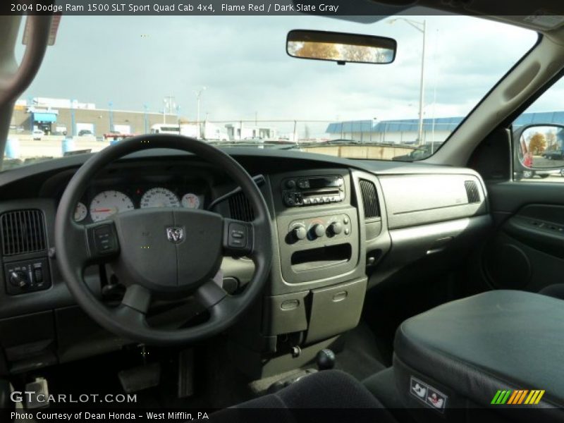 Flame Red / Dark Slate Gray 2004 Dodge Ram 1500 SLT Sport Quad Cab 4x4