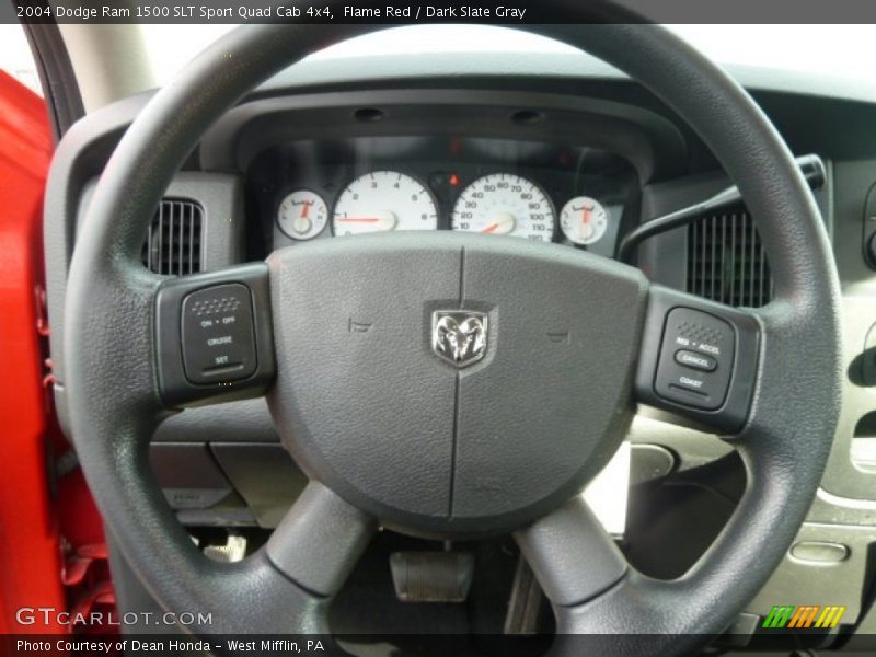 Flame Red / Dark Slate Gray 2004 Dodge Ram 1500 SLT Sport Quad Cab 4x4