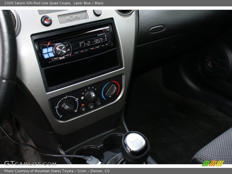 Laser Blue / Black 2006 Saturn ION Red Line Quad Coupe
