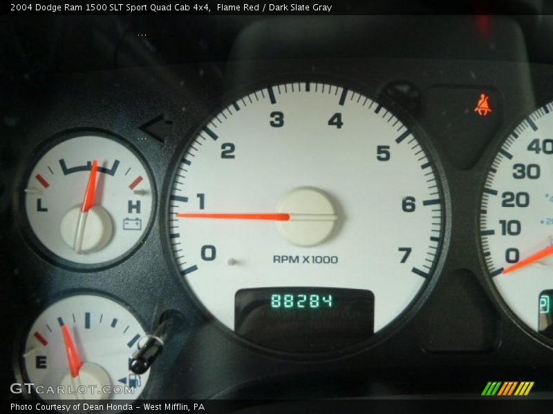 Flame Red / Dark Slate Gray 2004 Dodge Ram 1500 SLT Sport Quad Cab 4x4