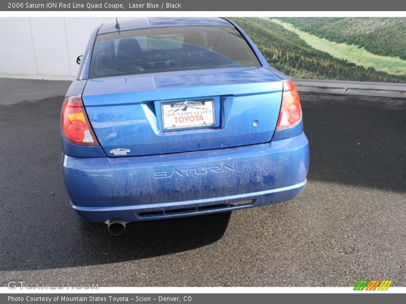 Laser Blue / Black 2006 Saturn ION Red Line Quad Coupe