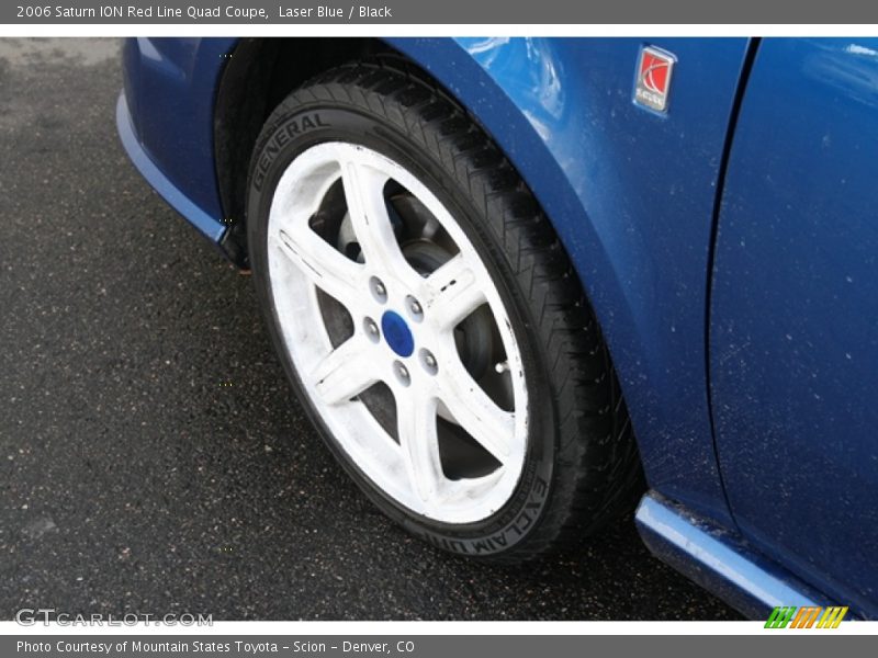 Laser Blue / Black 2006 Saturn ION Red Line Quad Coupe