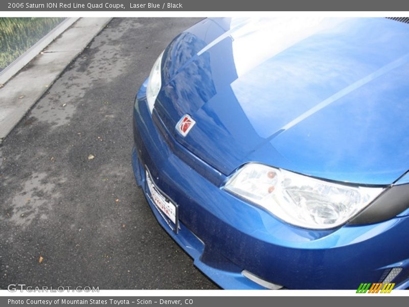 Laser Blue / Black 2006 Saturn ION Red Line Quad Coupe