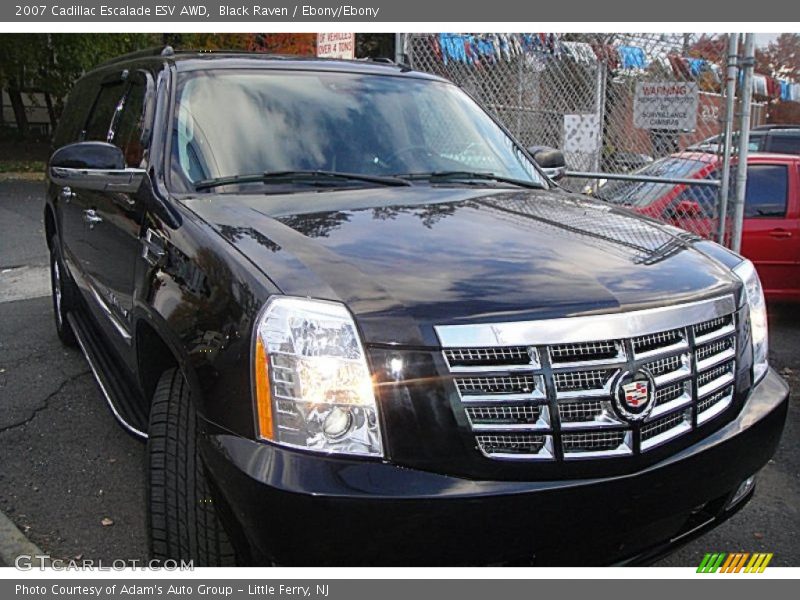 Black Raven / Ebony/Ebony 2007 Cadillac Escalade ESV AWD