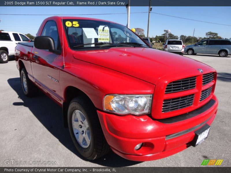 Flame Red / Dark Slate Gray 2005 Dodge Ram 1500 SLT Regular Cab