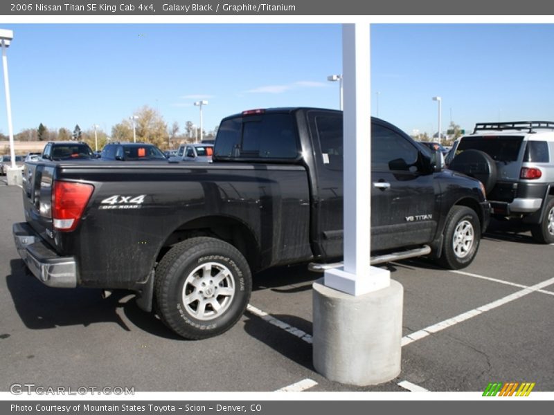 Galaxy Black / Graphite/Titanium 2006 Nissan Titan SE King Cab 4x4