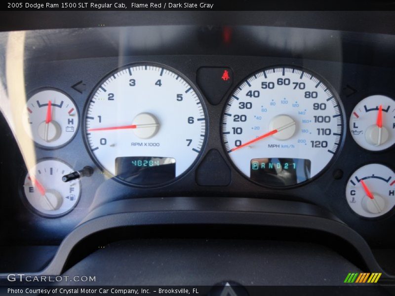 Flame Red / Dark Slate Gray 2005 Dodge Ram 1500 SLT Regular Cab