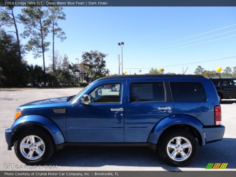 Deep Water Blue Pearl / Dark Khaki 2009 Dodge Nitro SLT
