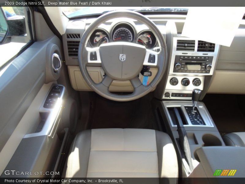 Deep Water Blue Pearl / Dark Khaki 2009 Dodge Nitro SLT