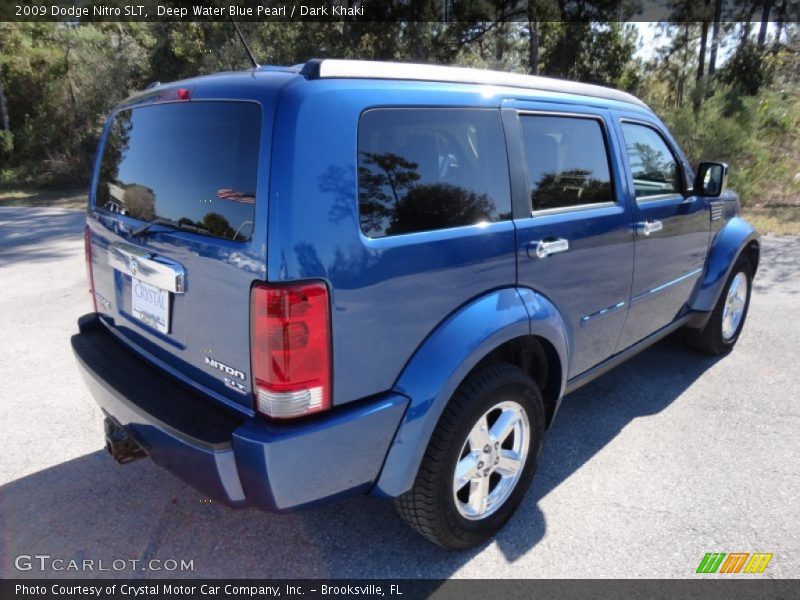 Deep Water Blue Pearl / Dark Khaki 2009 Dodge Nitro SLT
