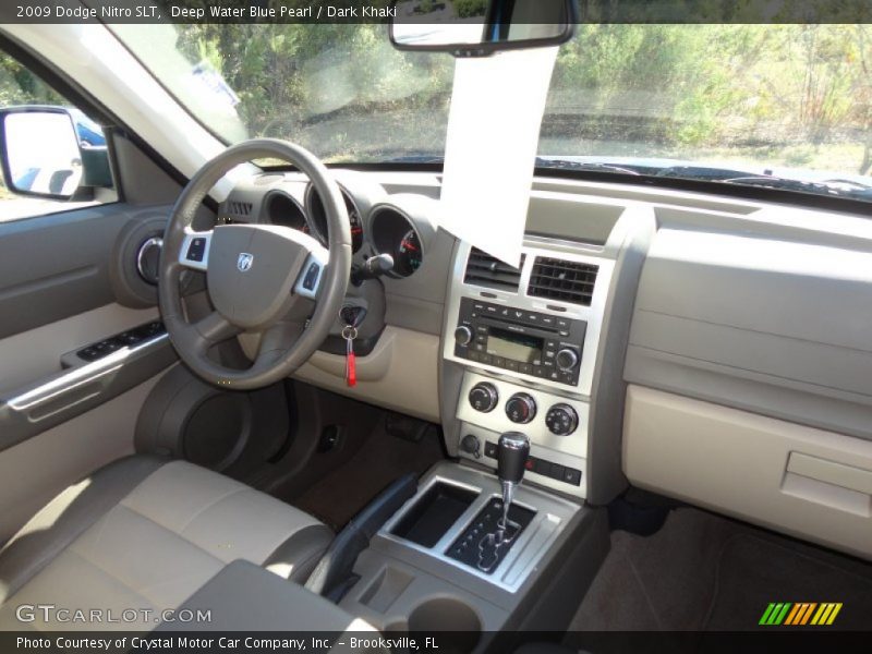Deep Water Blue Pearl / Dark Khaki 2009 Dodge Nitro SLT