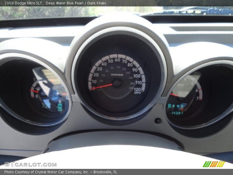Deep Water Blue Pearl / Dark Khaki 2009 Dodge Nitro SLT