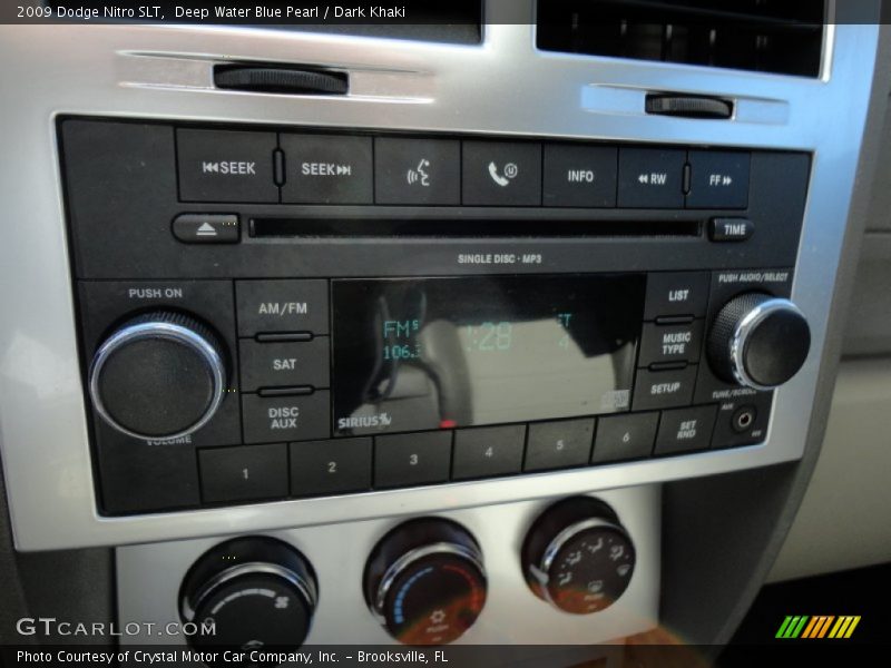 Deep Water Blue Pearl / Dark Khaki 2009 Dodge Nitro SLT