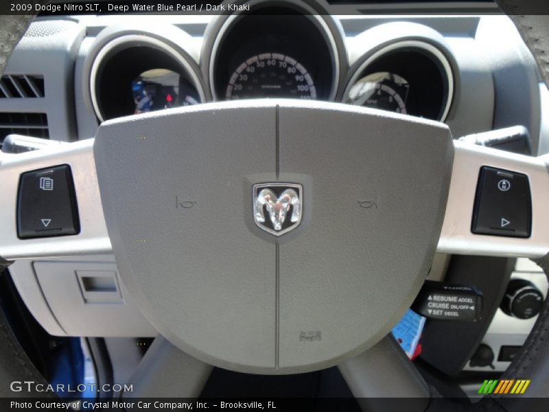 Deep Water Blue Pearl / Dark Khaki 2009 Dodge Nitro SLT
