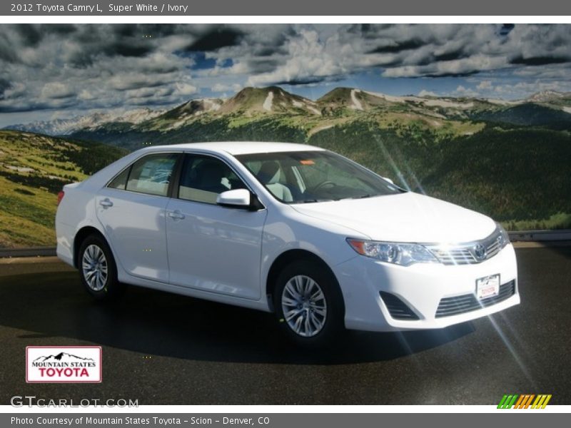 Super White / Ivory 2012 Toyota Camry L